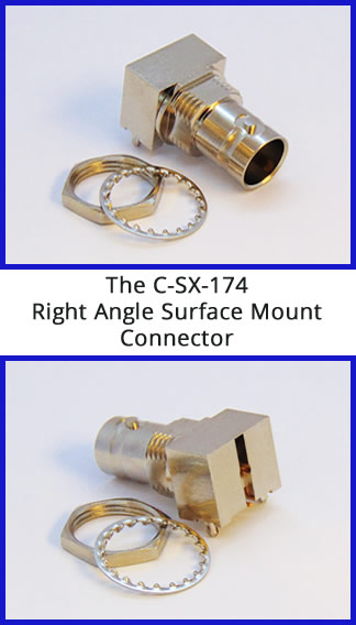 C-SX-174 - Right Angle Surface Mount Connector